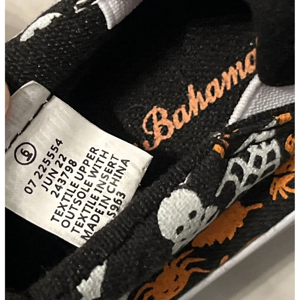 Tommy Bahama Toddler 6 Halloween Slip-On Canvas Shoes‎ Glow-in-the-Dark Pumpkin